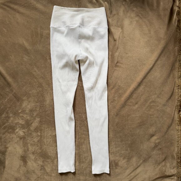 Year of Ours Ribbed Football Legging- White- Size M - Picture 2 of 7